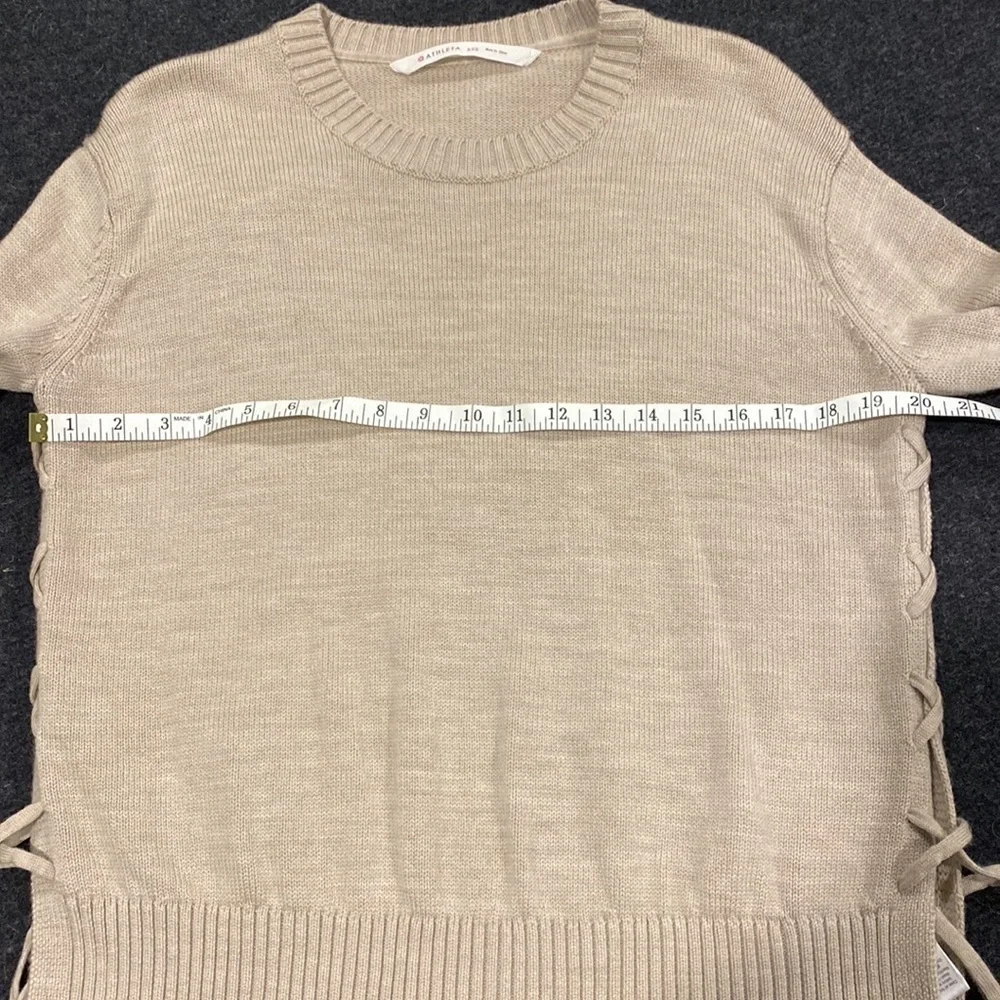 Athleta Oversized Merino Side Lace Sweater EUC